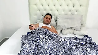 Stepfather wakes up horny in the morning together with fucks his stepson's ass thinking she was his wife&period; Leaves her ass filled with a lot of semen